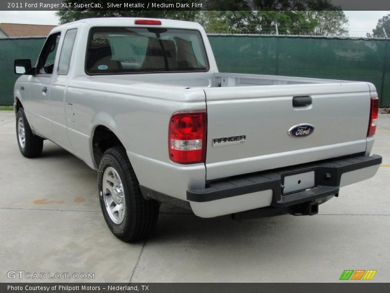 Silver Metallic / Medium Dark Flint 2011 Ford Ranger XLT SuperCab