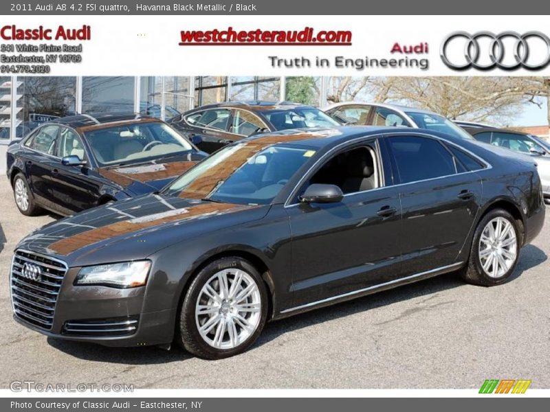 Havanna Black Metallic / Black 2011 Audi A8 4.2 FSI quattro