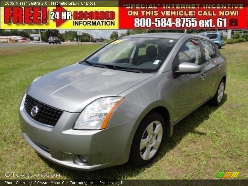 Magnetic Gray / Charcoal 2009 Nissan Sentra 2.0