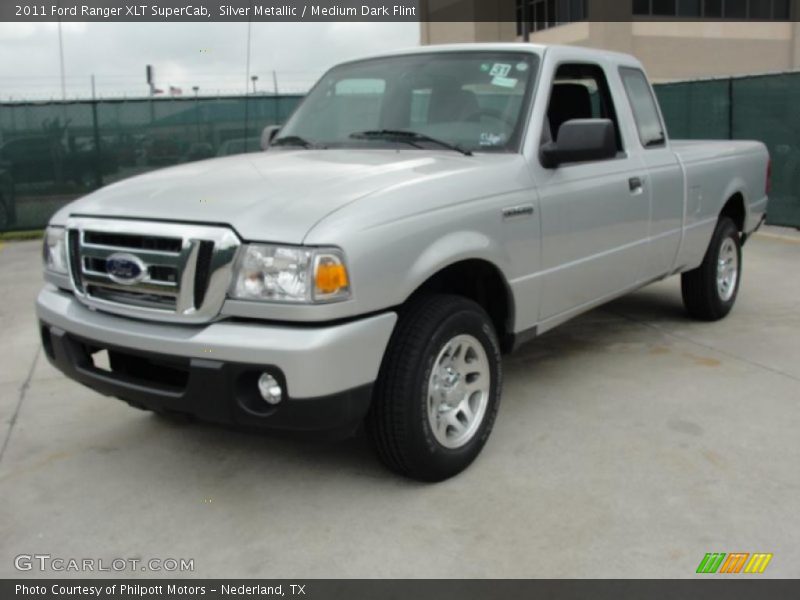 Silver Metallic / Medium Dark Flint 2011 Ford Ranger XLT SuperCab