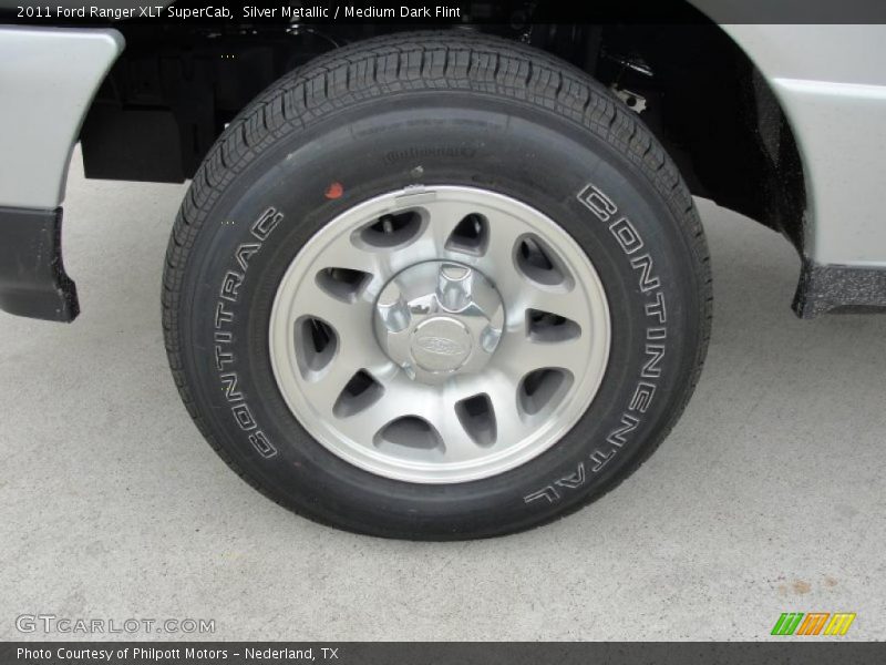 Silver Metallic / Medium Dark Flint 2011 Ford Ranger XLT SuperCab