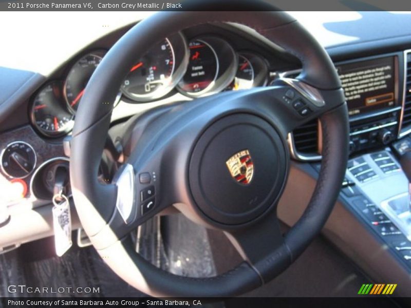 Carbon Grey Metallic / Black 2011 Porsche Panamera V6