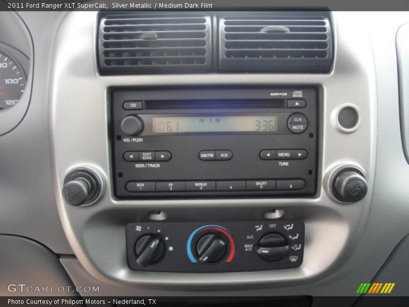 Silver Metallic / Medium Dark Flint 2011 Ford Ranger XLT SuperCab