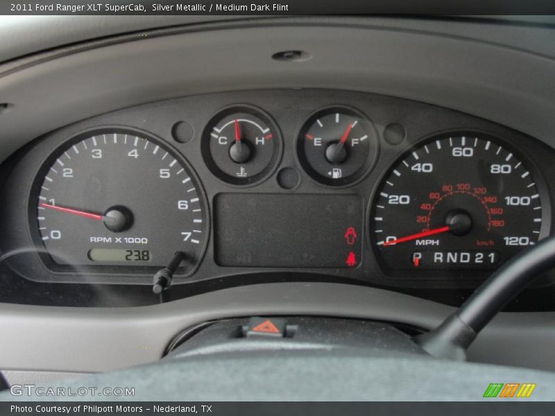 Silver Metallic / Medium Dark Flint 2011 Ford Ranger XLT SuperCab