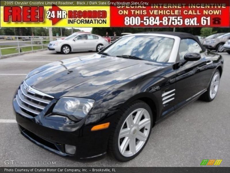 Black / Dark Slate Grey/Medium Slate Grey 2005 Chrysler Crossfire Limited Roadster
