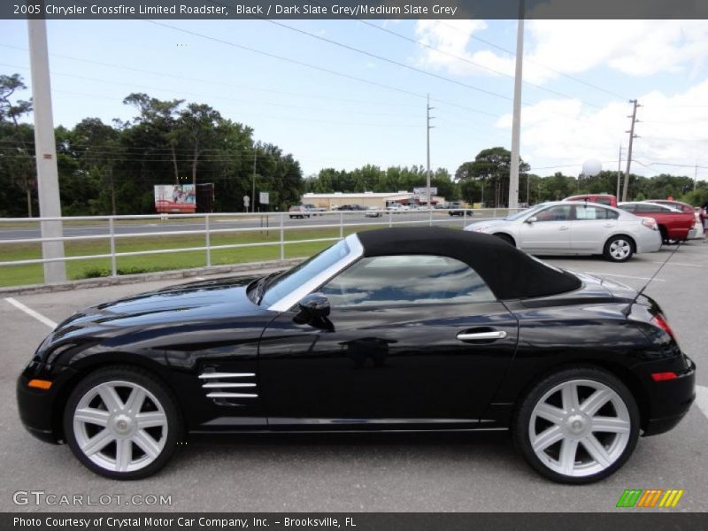 Black / Dark Slate Grey/Medium Slate Grey 2005 Chrysler Crossfire Limited Roadster