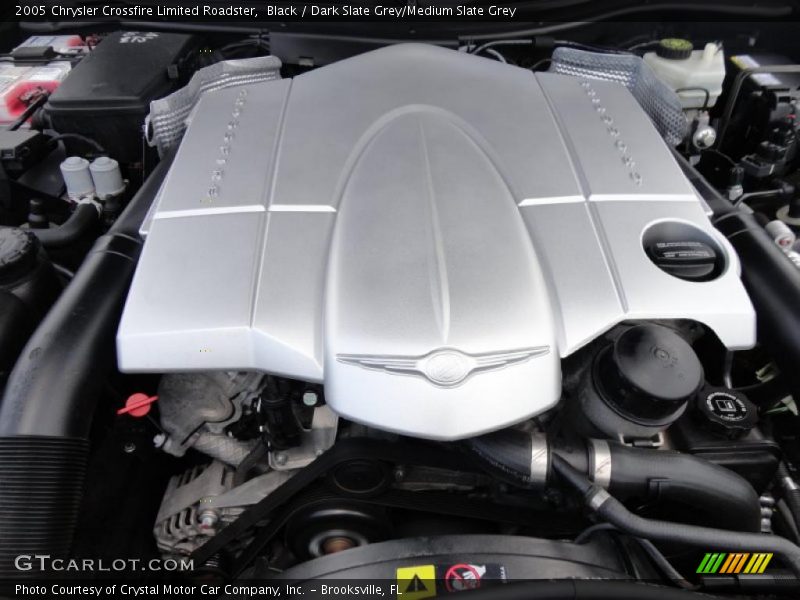 Black / Dark Slate Grey/Medium Slate Grey 2005 Chrysler Crossfire Limited Roadster