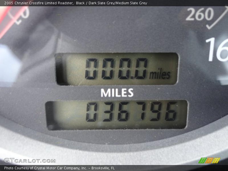 Black / Dark Slate Grey/Medium Slate Grey 2005 Chrysler Crossfire Limited Roadster