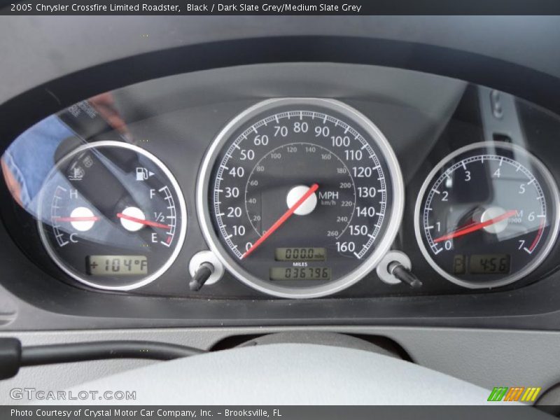 Black / Dark Slate Grey/Medium Slate Grey 2005 Chrysler Crossfire Limited Roadster