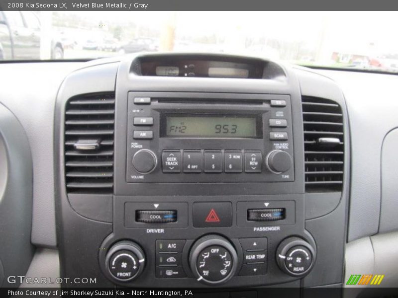 Velvet Blue Metallic / Gray 2008 Kia Sedona LX
