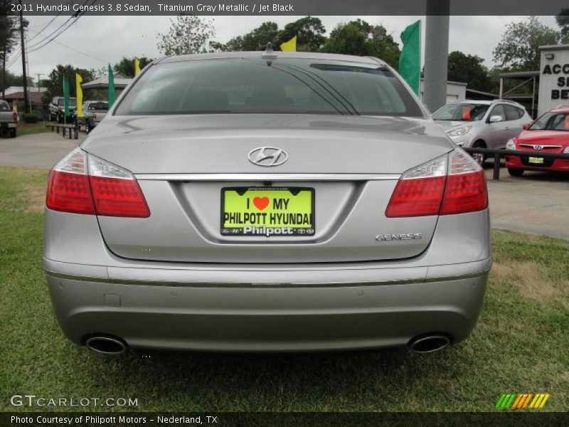 Titanium Gray Metallic / Jet Black 2011 Hyundai Genesis 3.8 Sedan