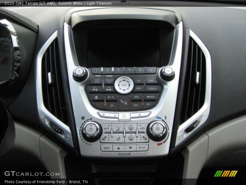 Controls of 2010 Terrain SLT AWD