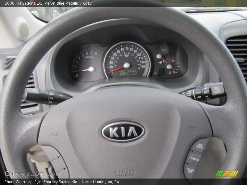 Velvet Blue Metallic / Gray 2008 Kia Sedona LX