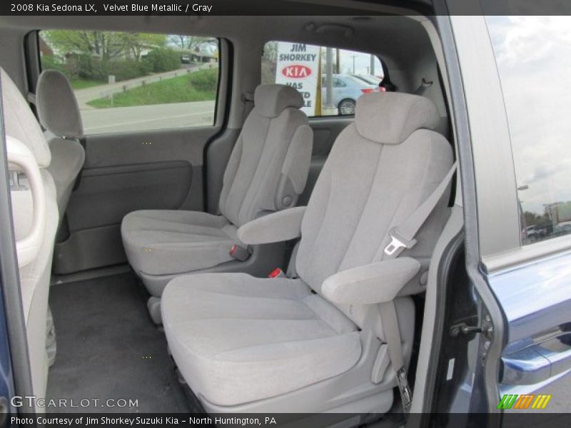 Velvet Blue Metallic / Gray 2008 Kia Sedona LX