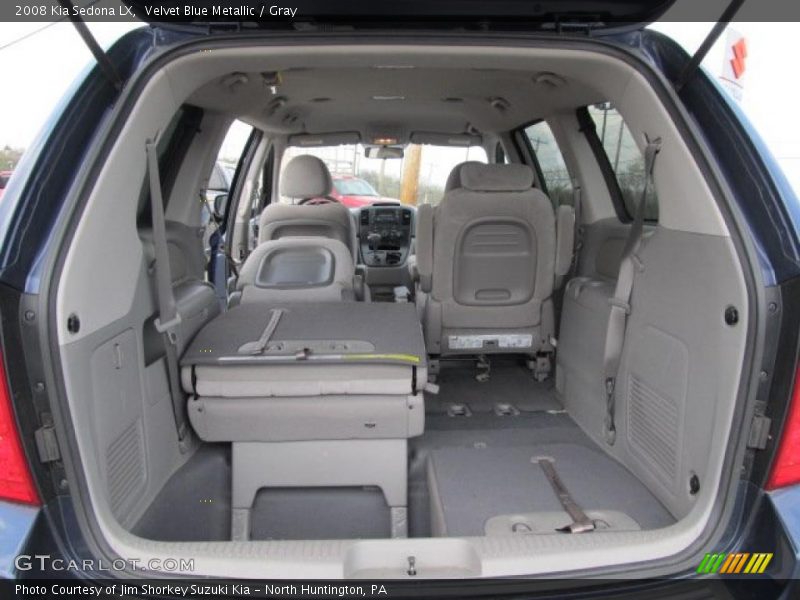 Velvet Blue Metallic / Gray 2008 Kia Sedona LX