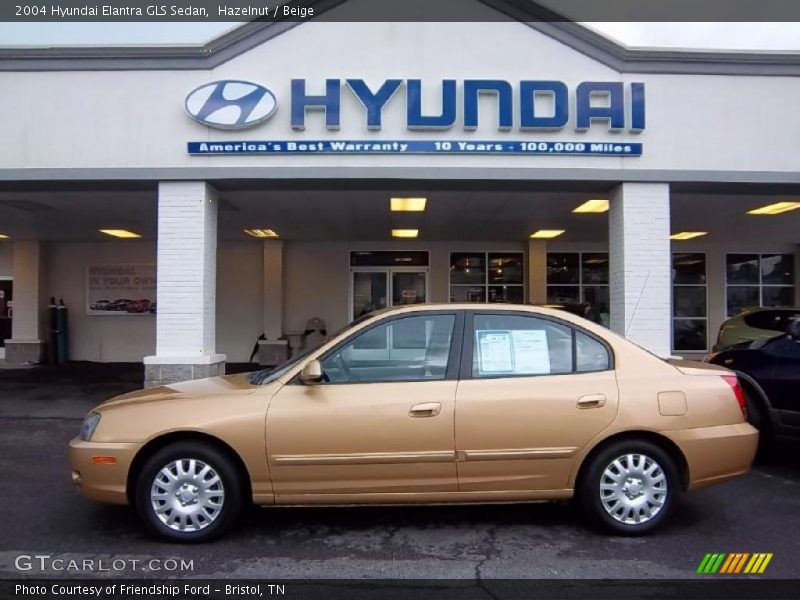 Hazelnut / Beige 2004 Hyundai Elantra GLS Sedan