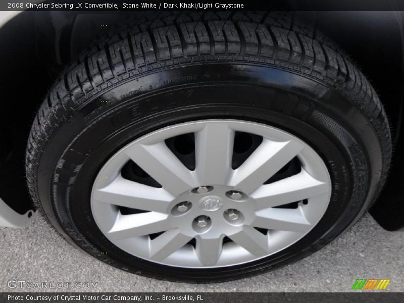 Stone White / Dark Khaki/Light Graystone 2008 Chrysler Sebring LX Convertible