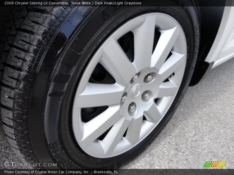 Stone White / Dark Khaki/Light Graystone 2008 Chrysler Sebring LX Convertible