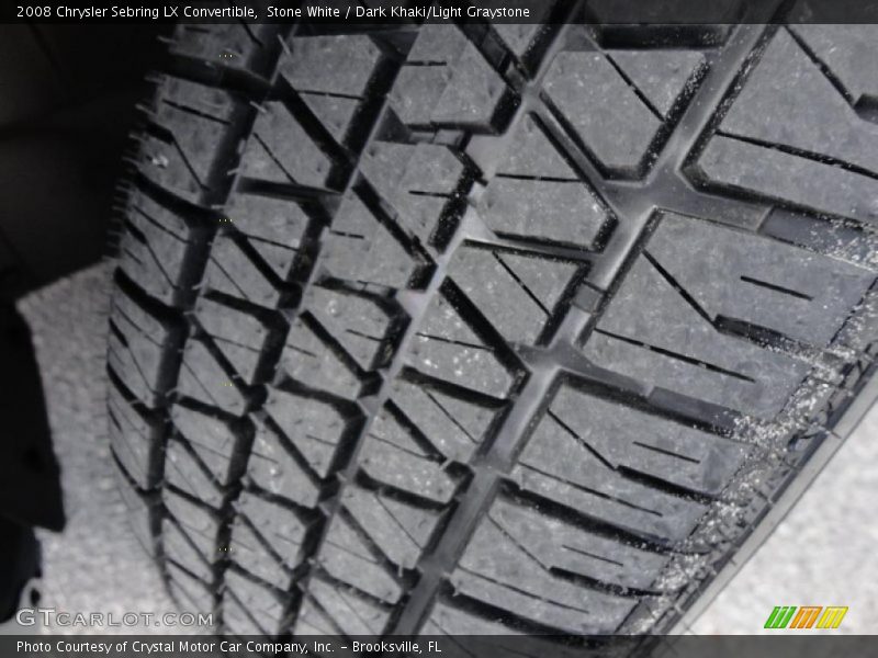 Stone White / Dark Khaki/Light Graystone 2008 Chrysler Sebring LX Convertible