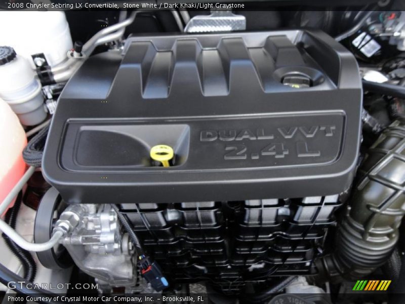 Stone White / Dark Khaki/Light Graystone 2008 Chrysler Sebring LX Convertible