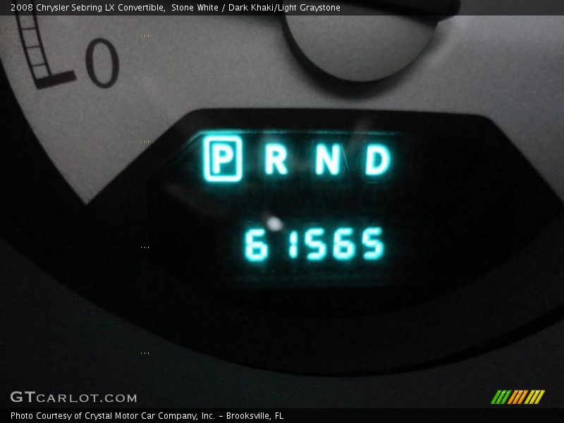 Stone White / Dark Khaki/Light Graystone 2008 Chrysler Sebring LX Convertible