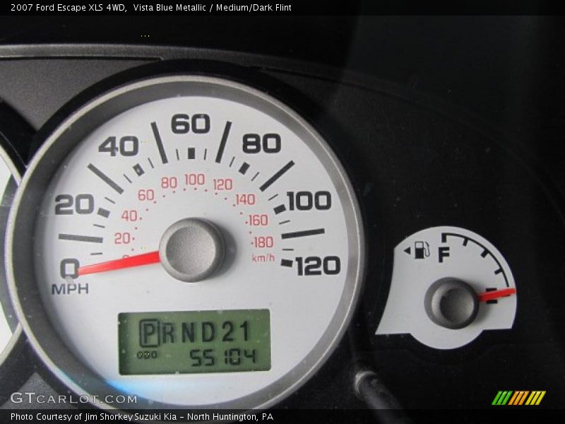 Vista Blue Metallic / Medium/Dark Flint 2007 Ford Escape XLS 4WD