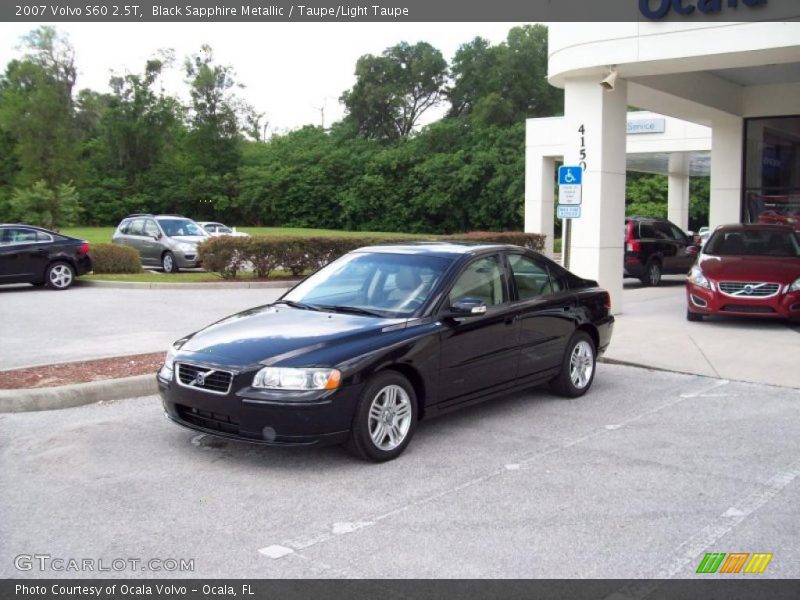 Black Sapphire Metallic / Taupe/Light Taupe 2007 Volvo S60 2.5T