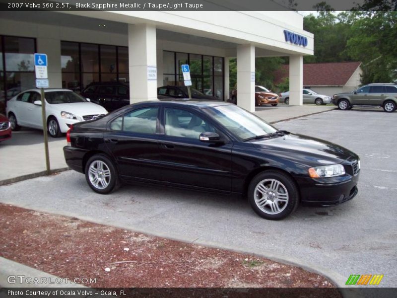 Black Sapphire Metallic / Taupe/Light Taupe 2007 Volvo S60 2.5T