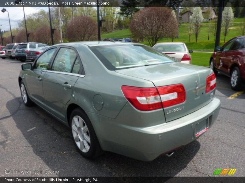  2008 MKZ AWD Sedan Moss Green Metallic