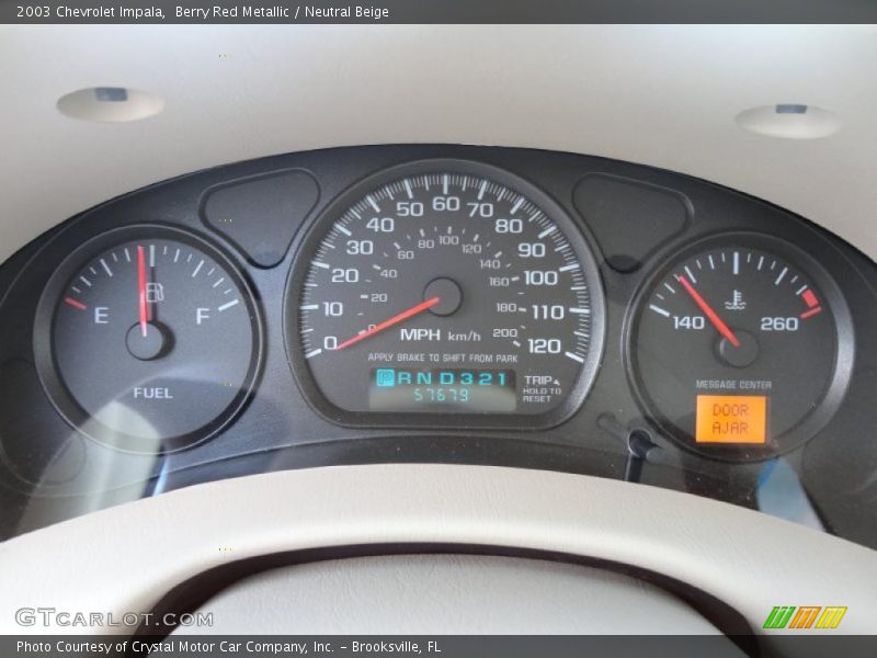 Berry Red Metallic / Neutral Beige 2003 Chevrolet Impala