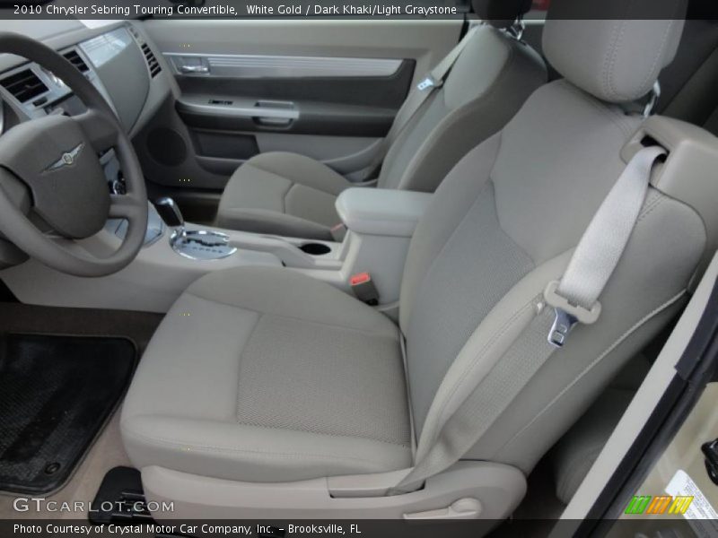 White Gold / Dark Khaki/Light Graystone 2010 Chrysler Sebring Touring Convertible