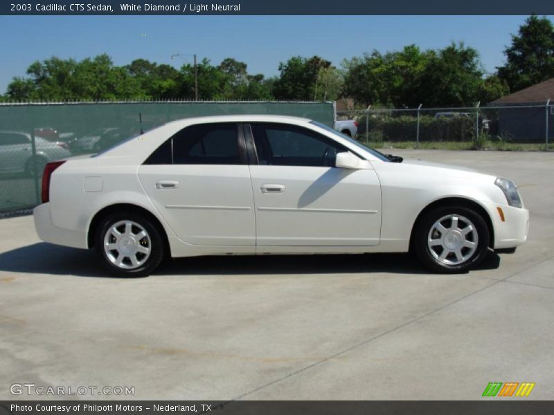 White Diamond / Light Neutral 2003 Cadillac CTS Sedan