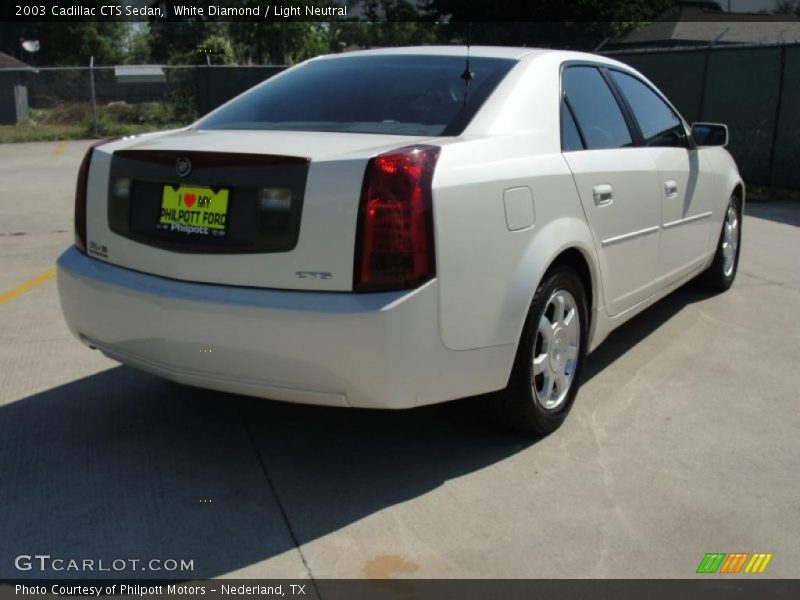 White Diamond / Light Neutral 2003 Cadillac CTS Sedan