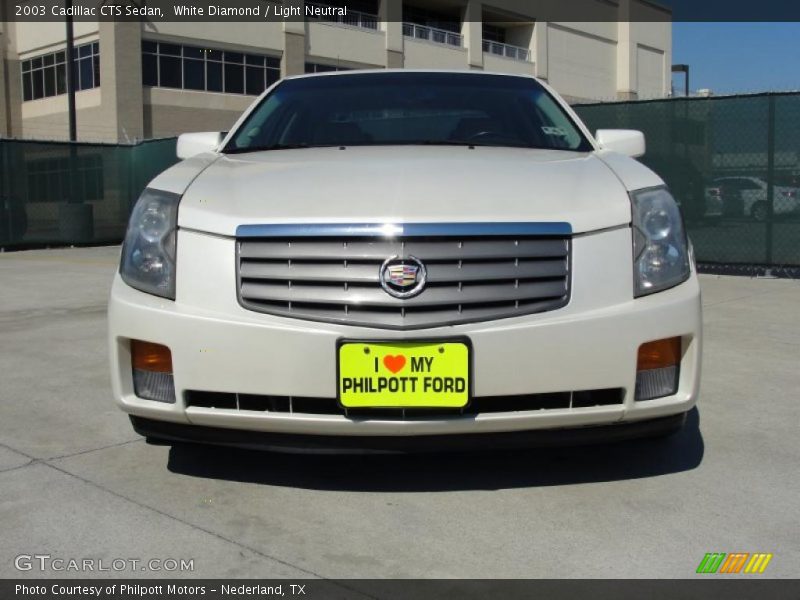 White Diamond / Light Neutral 2003 Cadillac CTS Sedan