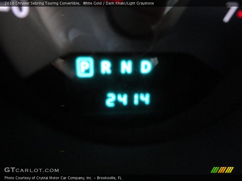 White Gold / Dark Khaki/Light Graystone 2010 Chrysler Sebring Touring Convertible
