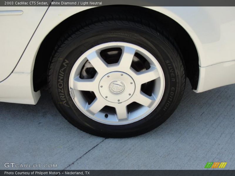 White Diamond / Light Neutral 2003 Cadillac CTS Sedan