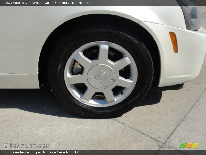 White Diamond / Light Neutral 2003 Cadillac CTS Sedan