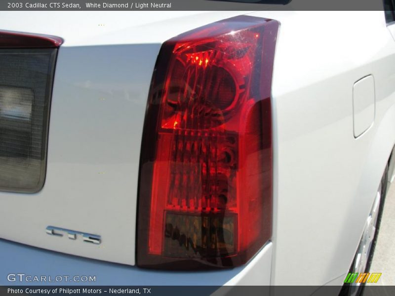White Diamond / Light Neutral 2003 Cadillac CTS Sedan