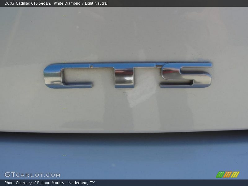 White Diamond / Light Neutral 2003 Cadillac CTS Sedan