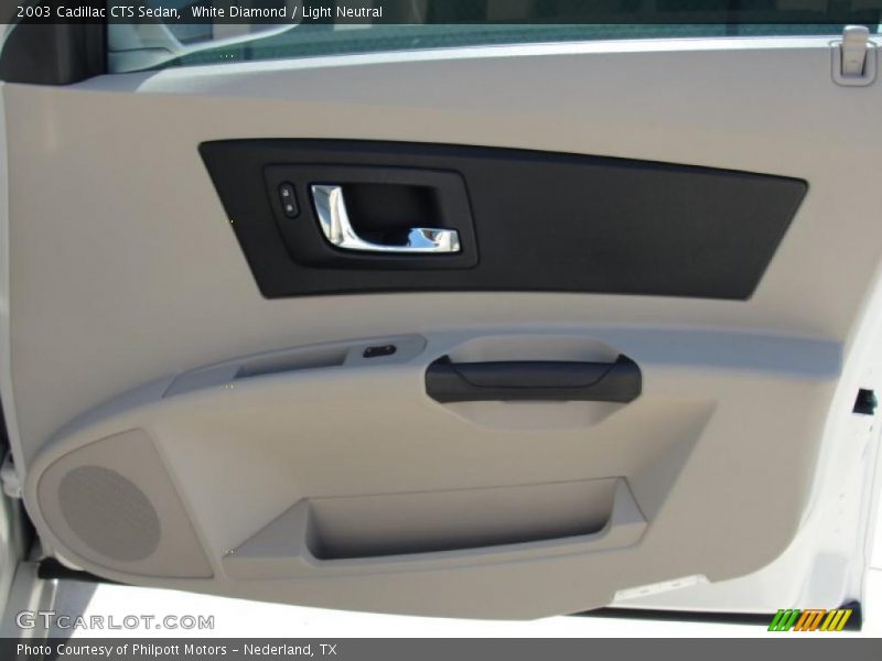 White Diamond / Light Neutral 2003 Cadillac CTS Sedan