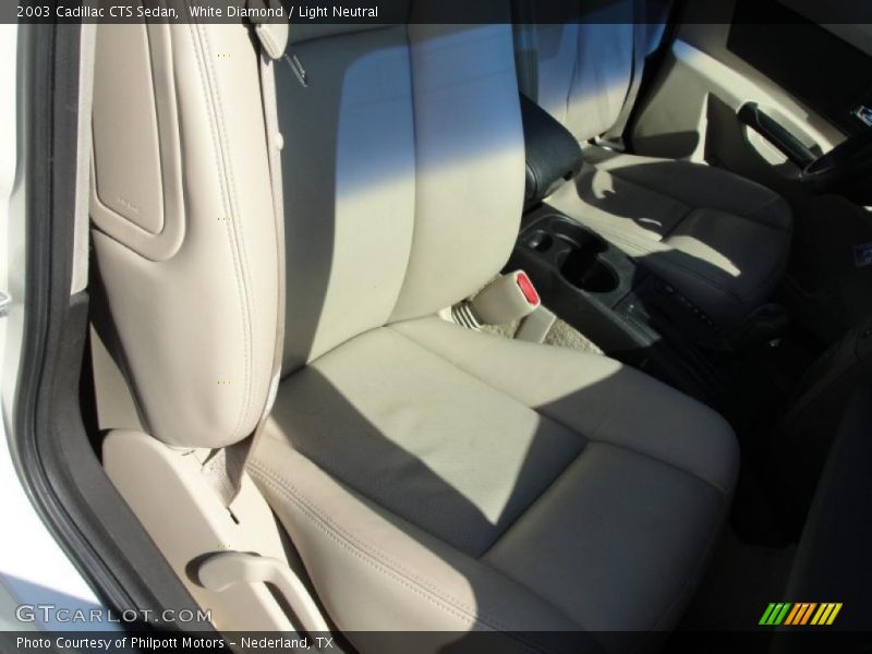 White Diamond / Light Neutral 2003 Cadillac CTS Sedan