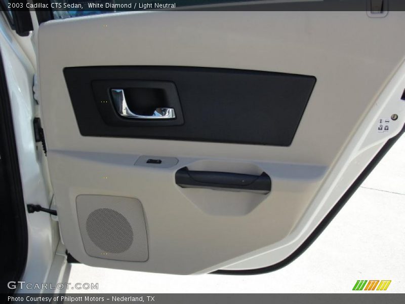 White Diamond / Light Neutral 2003 Cadillac CTS Sedan