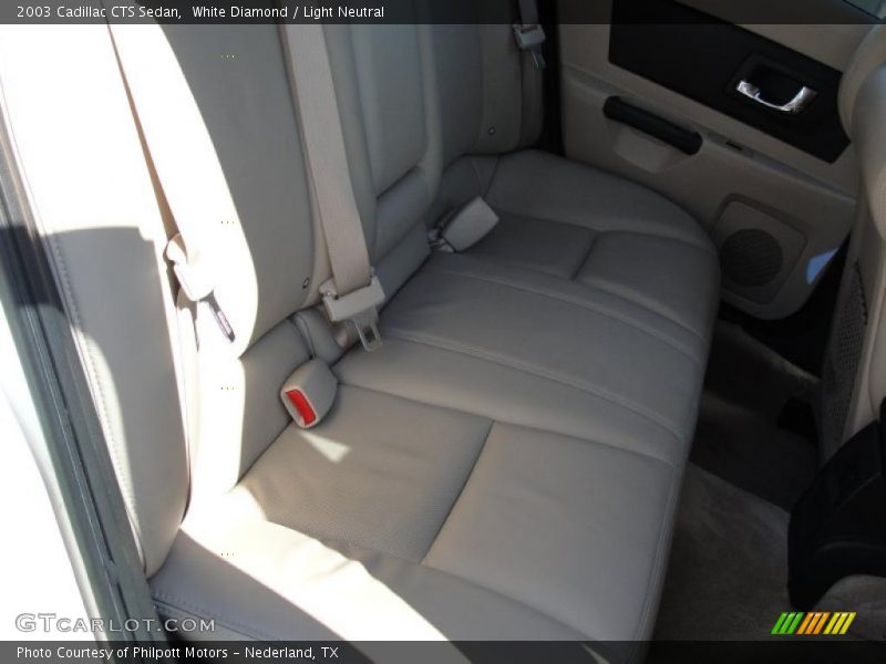 White Diamond / Light Neutral 2003 Cadillac CTS Sedan