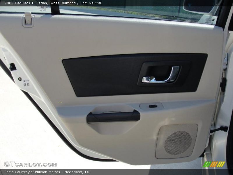 White Diamond / Light Neutral 2003 Cadillac CTS Sedan