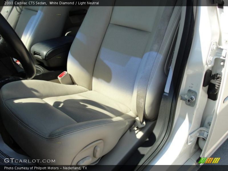 White Diamond / Light Neutral 2003 Cadillac CTS Sedan