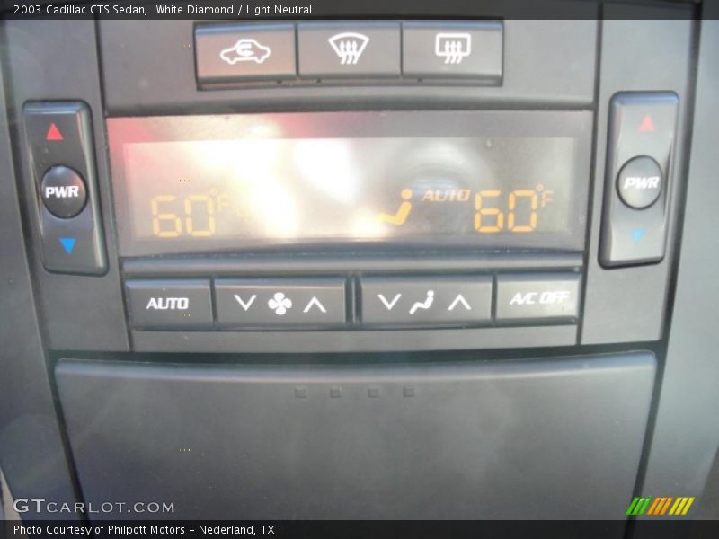 White Diamond / Light Neutral 2003 Cadillac CTS Sedan