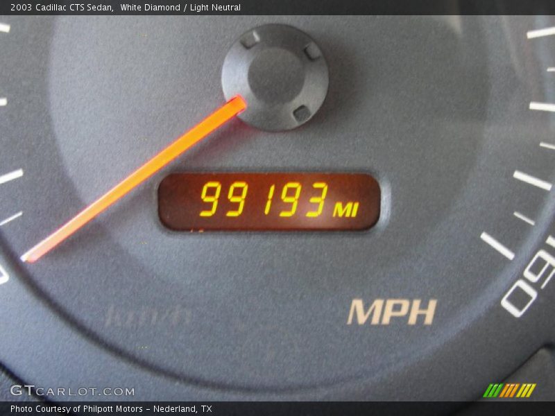 White Diamond / Light Neutral 2003 Cadillac CTS Sedan