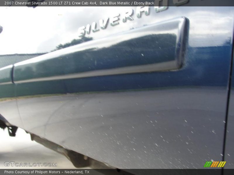 Dark Blue Metallic / Ebony Black 2007 Chevrolet Silverado 1500 LT Z71 Crew Cab 4x4