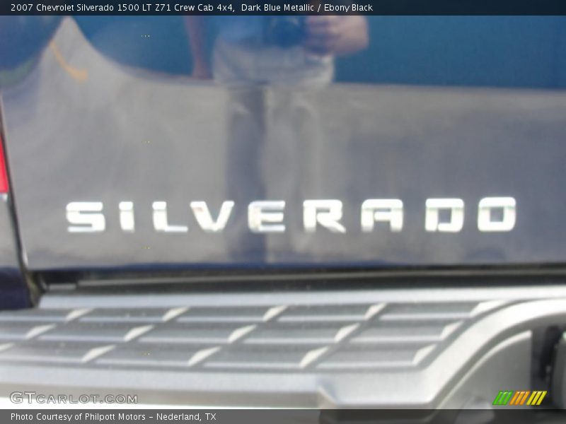 Dark Blue Metallic / Ebony Black 2007 Chevrolet Silverado 1500 LT Z71 Crew Cab 4x4