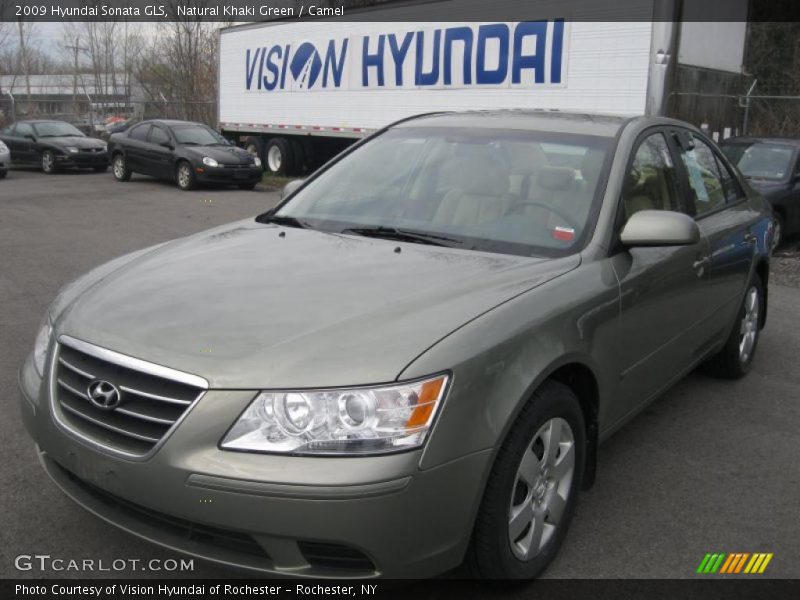 Natural Khaki Green / Camel 2009 Hyundai Sonata GLS